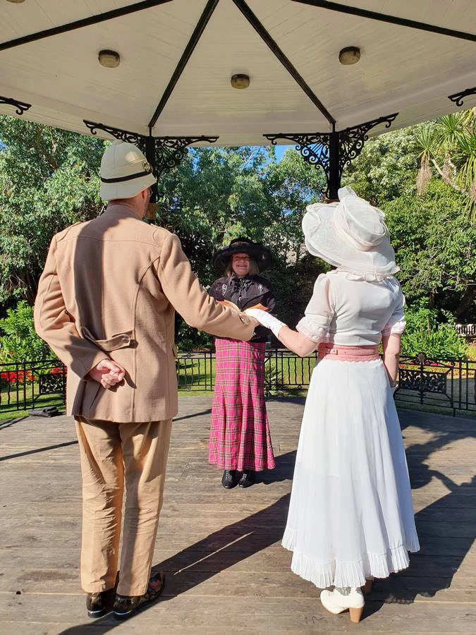 steampunk wedding ceremony